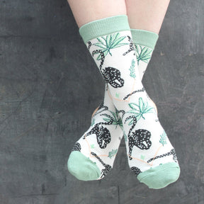 Pack Of 2 Feline Printed Socks