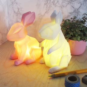 Mini Led Lamp Pink Rabbit
