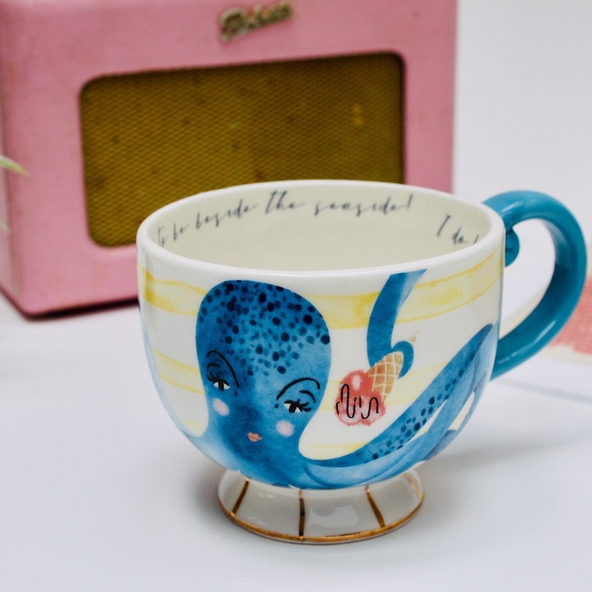 By The Sea Octopus Tea Cup With Gift Box