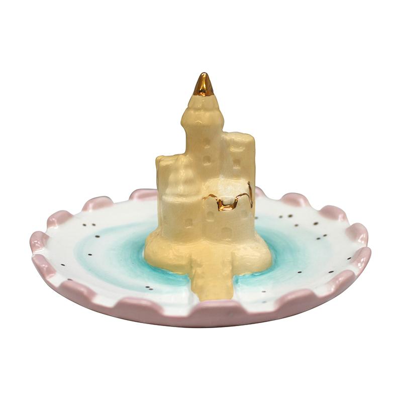 By The Sea Sand Castle  Dish With Gift Box