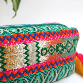 Embellished Pouch Bag- Turquoise