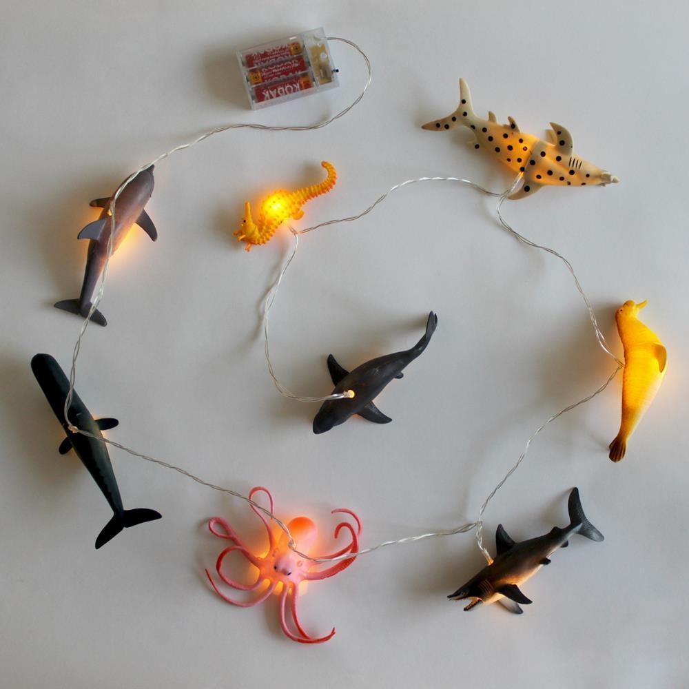 String Lights With Sea Creatures
